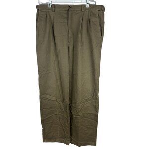 Haggar Black Label Mens Khaki Pants 38x31 Cotton Wrinkle-Free